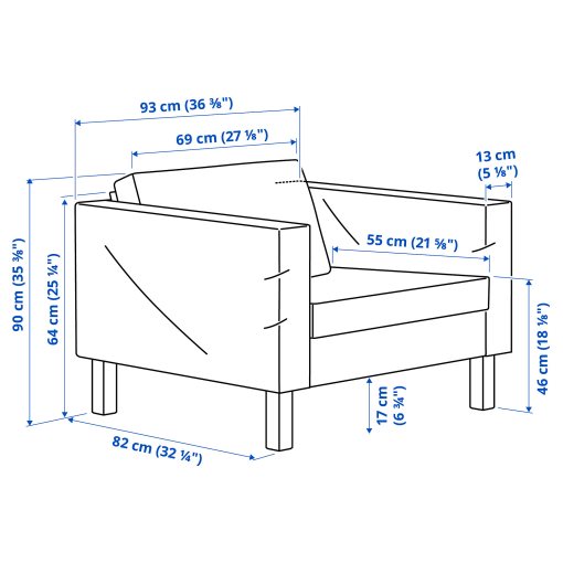SALTSJÖBADEN, armchair, 195.995.79