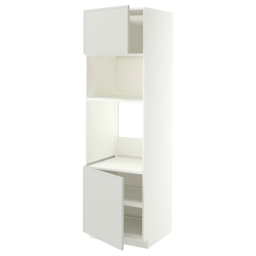 METOD, high cabinet for oven/microwave with 2 doors/shelves, 60x60x200 cm, 196.049.48