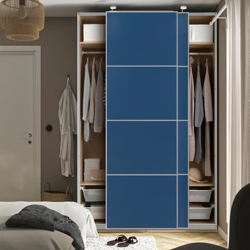 PAX/MEHAMN, wardrobe with sliding doors, 150x66x236 cm, 196.085.50