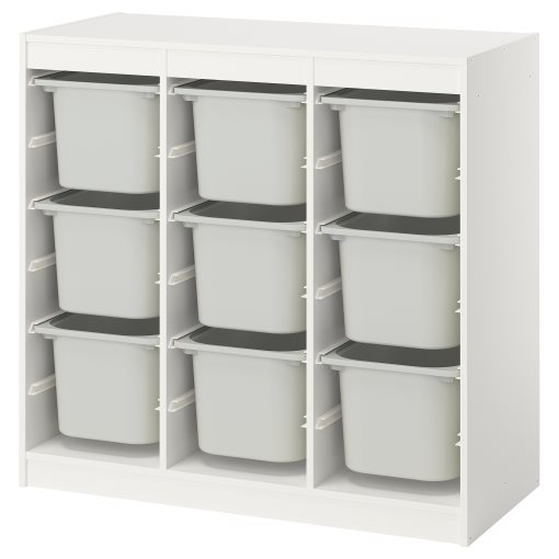 TROFAST, storage combination room divider with boxes, 99x44x94 cm, 196.131.32