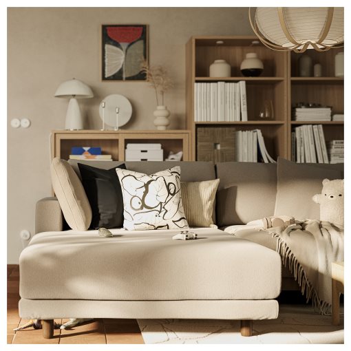 UPPÅKRA, 3-seat modular sofa with chaise longue, left, 196.140.56