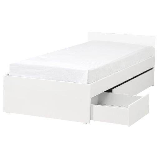 VIHALS, bed frame with 2 storage boxes, 90x200 cm, 196.347.33