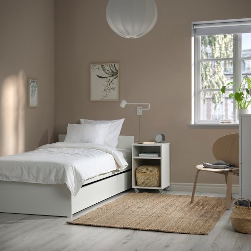 VIHALS, bed frame with 2 storage boxes, 90x200 cm, 196.347.33
