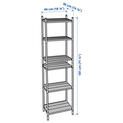 OMAR, 1 shelf section, 198.290.90