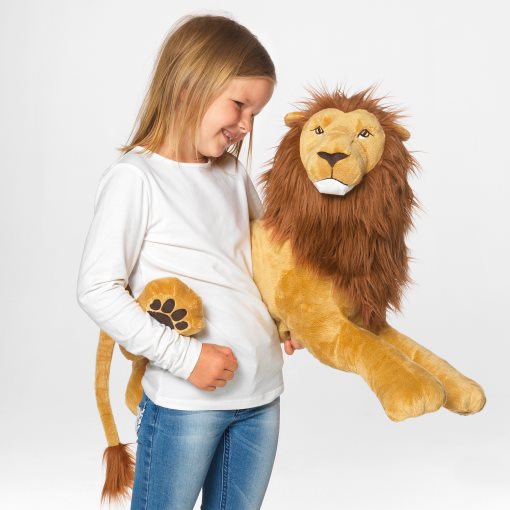 DJUNGELSKOG, soft toy, lion, 204.028.07