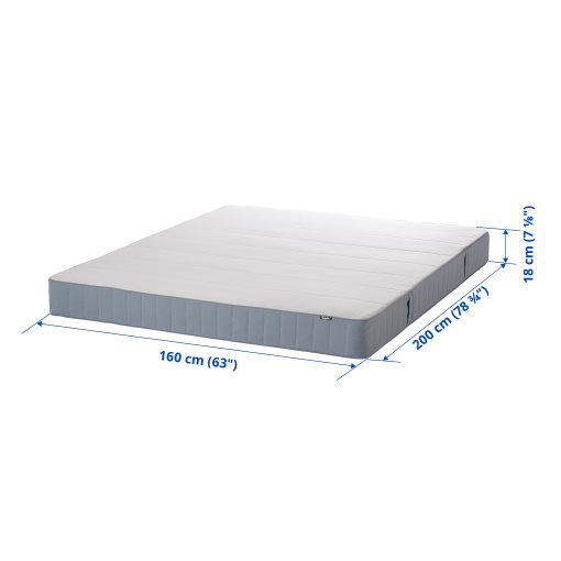 VESTMARKA, sprung mattress/extra firm, 160x200 cm, 204.701.65