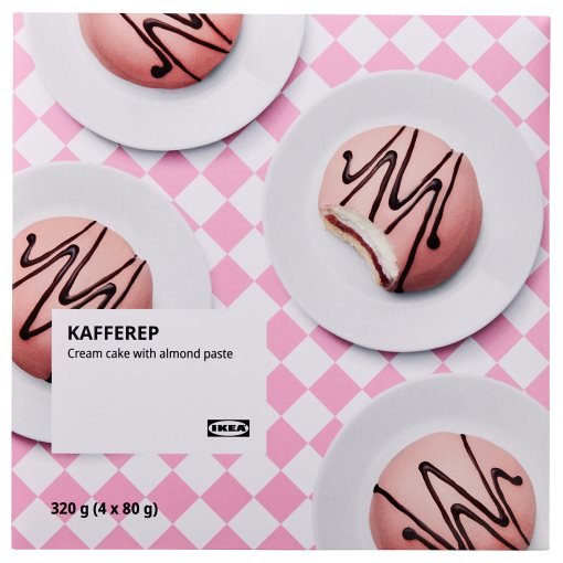 KAFFEREP, cream cake with almond paste/frozen, 320 g, 205.406.01