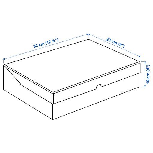 VATTENTRÅG, box with lid, 32x23x10 cm, 205.510.91