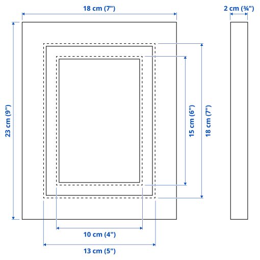 PLOMMONTRÄD, κορνίζα, 13x18 cm, 205.595.39