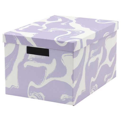 TJENA, storage box with lid, 25x35x20 cm, 205.767.13