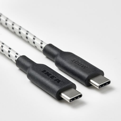 RUNDHULT, USB-C σε USB-C, 1.5 m/100 W, 205.811.06
