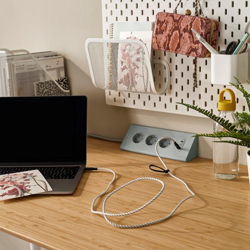 RUNDHULT, USB-C σε USB-C, 1.5 m/100 W, 205.811.06