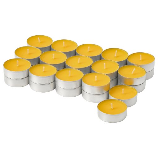 SVARTOXBÄR, scented tealight/Mimosa/30 pack, 3.5 hr, 205.826.67