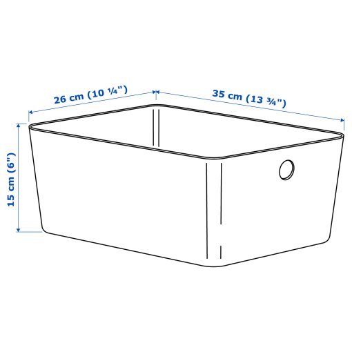 KUGGIS, box, 26x35x15 cm, 205.862.36