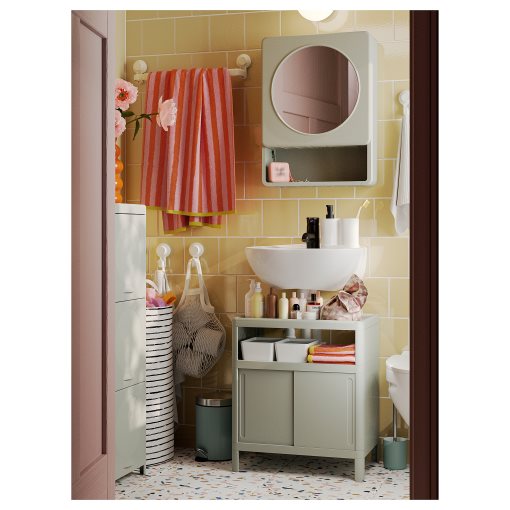 IVÖSJÖN, wash-basin base cabinet with sliding doors, 50x33x57 cm, 205.972.92