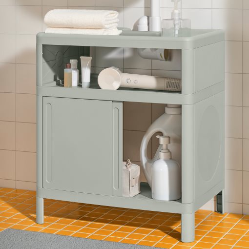 IVÖSJÖN, wash-basin base cabinet with sliding doors, 50x33x57 cm, 205.972.92