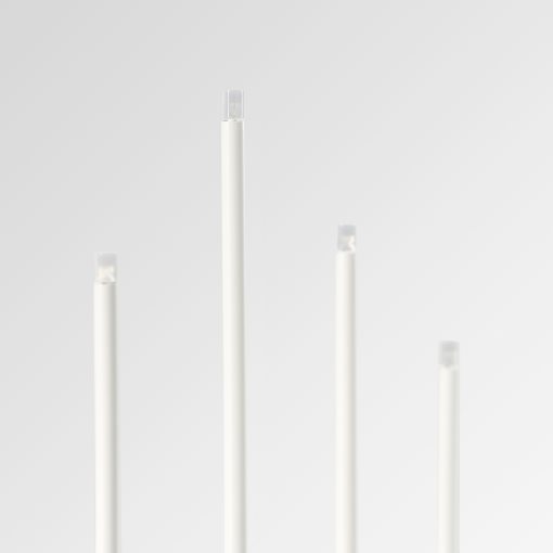 STRÅLA, candelabra with built in LED light source, lollipops battery-operated/white, 206.066.49