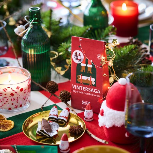 VINTERSAGA, bag of chocolate Santas RAC, 96 g, 206.181.38
