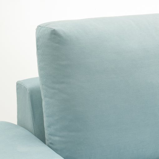 VIMLE, τριθέσιος καναπές με σεζλόνγκ με πλατιά μπράτσα, 294.014.55