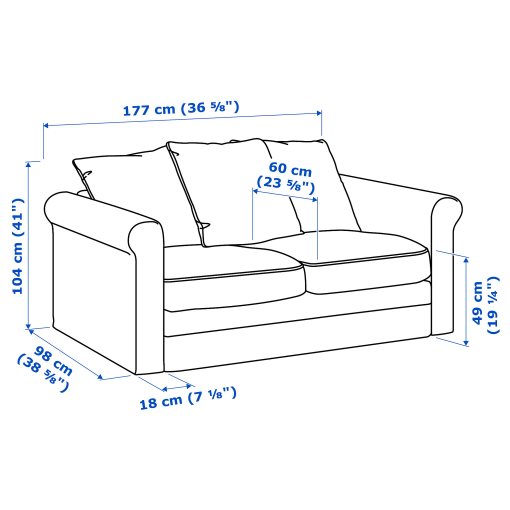 GRÖNLID, 2-seat sofa, 294.087.63