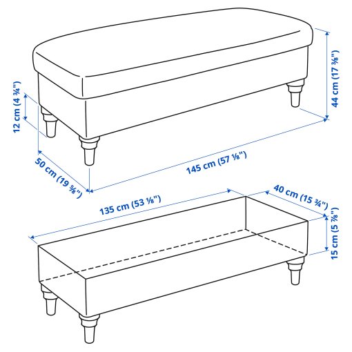 ESSEBODA, bench with storage, 294.433.80