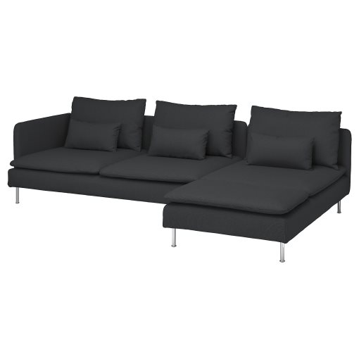 SÖDERHAMN, 4-seat sofa with chaise longue and open end, 294.496.31