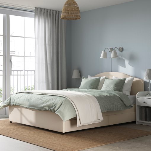 HAUGA, bedroom furniture/set of 3, 140x200 cm, 294.860.39