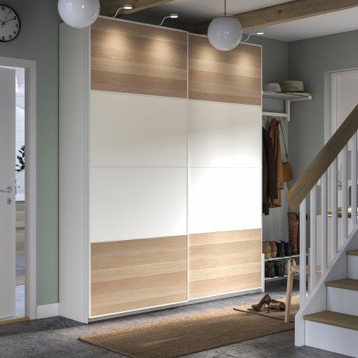 PAX/MEHAMN, wardrobe combination, 200x43x236 cm, 295.026.14
