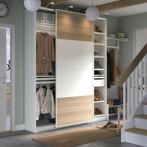 PAX/MEHAMN, wardrobe combination, 200x43x236 cm, 295.026.14