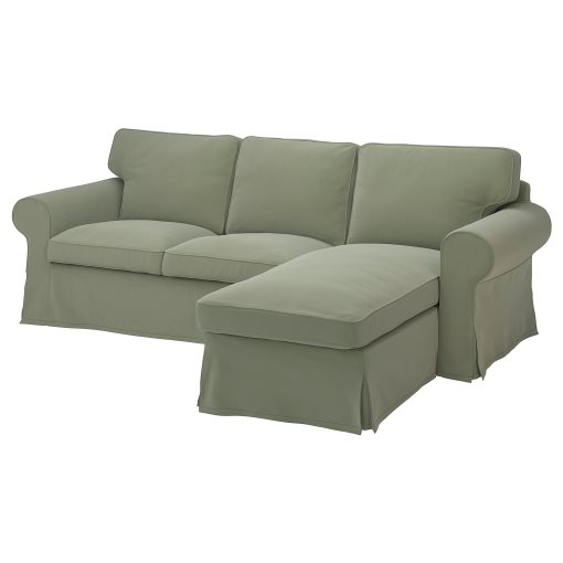 EKTORP, 3-seat sofa with chaise longue, 295.090.31