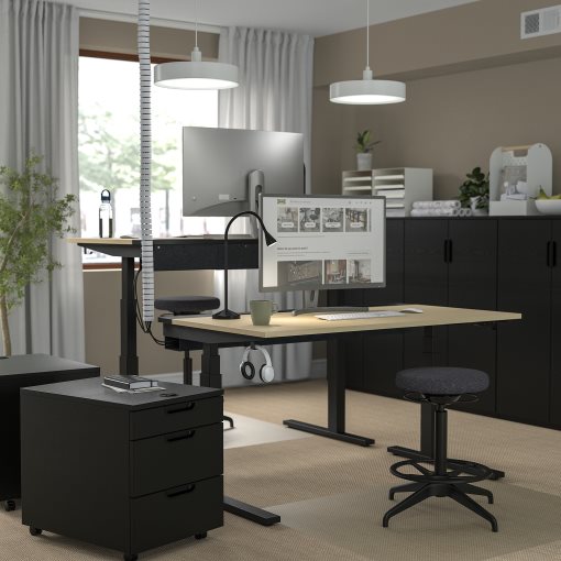 MITTZON, desk sit/stand/electric, 140x80 cm, 295.285.91