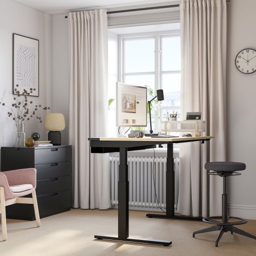MITTZON, desk sit/stand/electric, 140x80 cm, 295.285.91