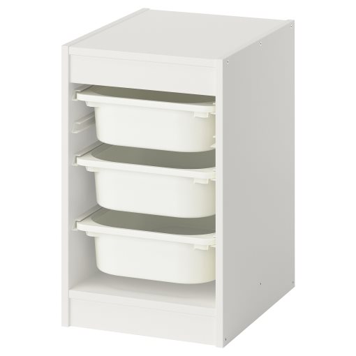 TROFAST, storage combination with boxes, 34x44x56 cm, 295.732.20