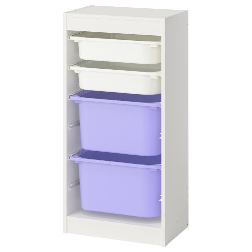 TROFAST, storage combination with boxes, 46x30x94 cm, 295.751.58
