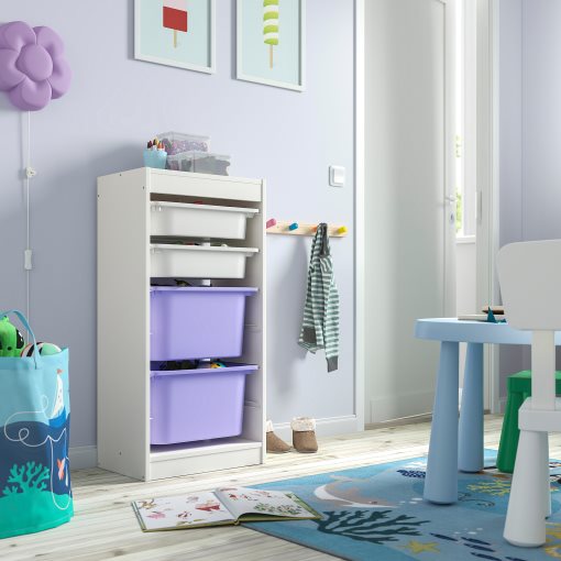 TROFAST, storage combination with boxes, 46x30x94 cm, 295.751.58