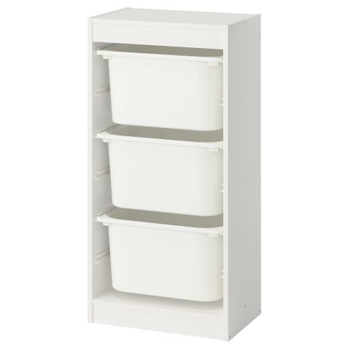 TROFAST, storage combination with boxes, 46x30x94 cm, 295.751.96