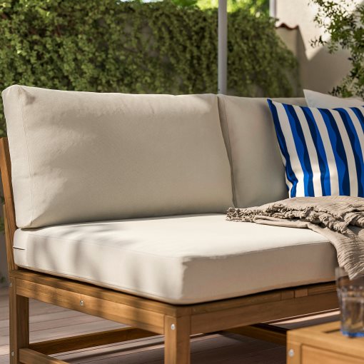NÄMMARÖ, 2-seat modular sofa with armrests outdoor, 183 cm, 296.075.12