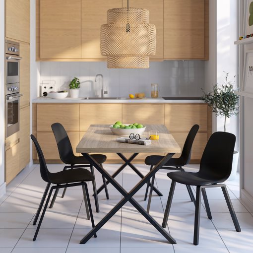 SKÅLSTA, τραπέζι και 4 καρέκλες, 140x80 cm, 296.091.82