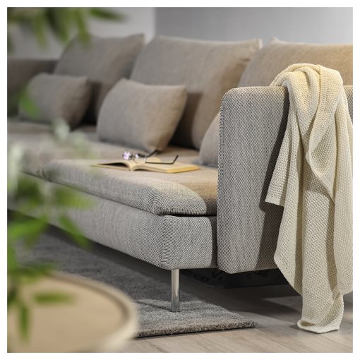 SÖDERHAMN, 4-seat sofa-bed with chaise longue, 296.164.46