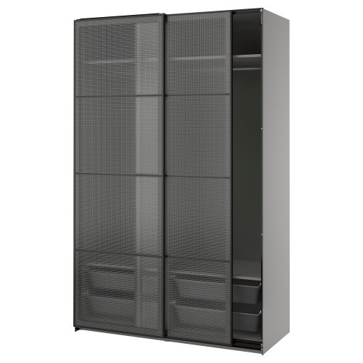 PAX/LUNDBRÄSMA, ντουλάπα με συρόμενες πόρτες, 150x66x236 cm, 296.178.89