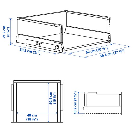 MAXIMERA, drawer, high, 302.850.25