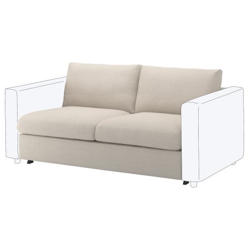 VIMLE, cover for 2-seat sofa-bed section, 304.958.44