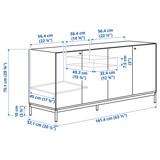BOASTAD, sideboard, 161x75 cm, 305.070.12