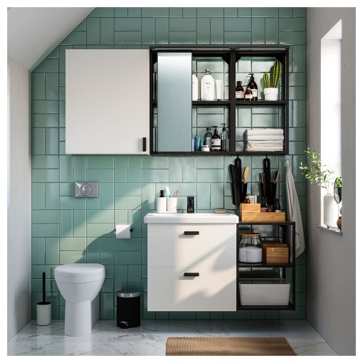 SILVERGLANS, ταινία φωτισμού μπάνιου με ενσωματωμένο φωτισμό LED/ συμβατός με ροοστάτη, 40 cm, 305.286.70