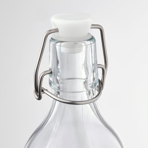 KORKEN, bottle with stopper/patterned, 0.5 l, 305.303.00
