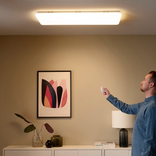 CLAR LED Plafondlamp - 90 Cm, 60W, 5000 Lumen, 4000K-6000K Kleurtemperatuur, Voor Keuken, Gang Of Badkamer (set Van 2)
