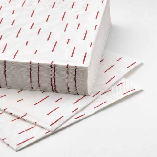 SNÖKRABBA, paper napkin patterned 33x33 cm/30 pack, 170g, 305.615.13