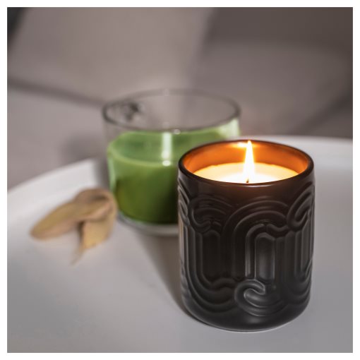 SOTRONN, scented candle in ceramic jar/matcha tea & ginger, 45 hr, 305.623.72