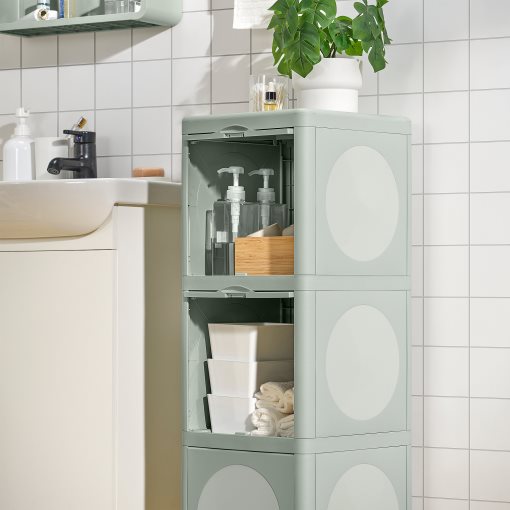 IVÖSJÖN, cabinet with doors, 33x34x99 cm, 305.690.95