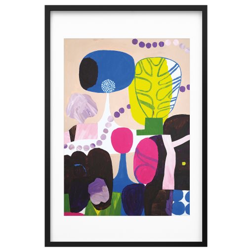 RODALM, κορνίζα με πόστερ/λόφοι και δέντρα, 61x91 cm, 305.789.00